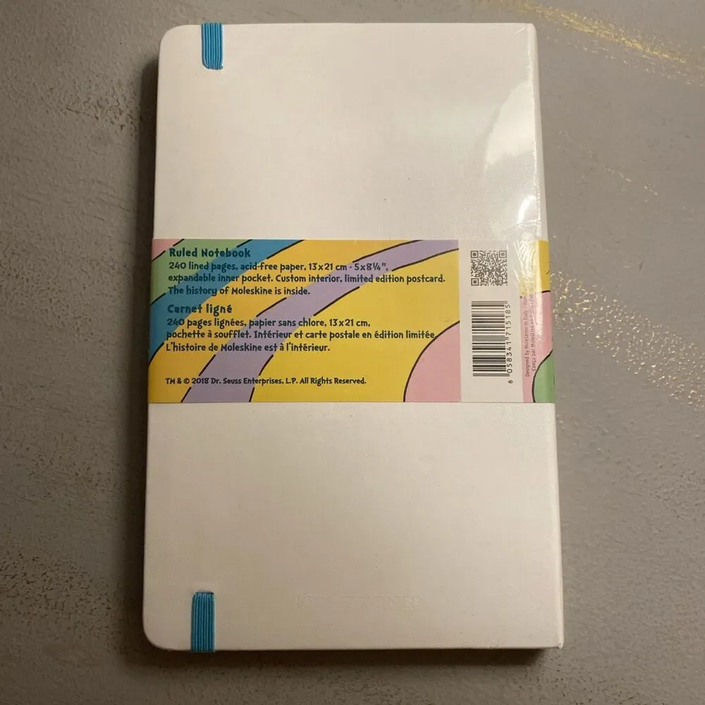 Moleskine Limited Edition Dr. Seuss ruled notebook New Sealed
